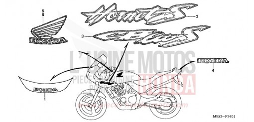 MARQUE (CB600F22) CB600F22 de 2002